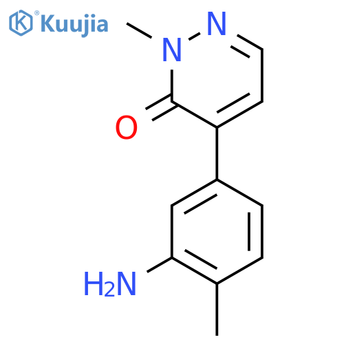 4-(3-Amino-4-methylphenyl)-2-methylpyridazin-3(2H)-one structure