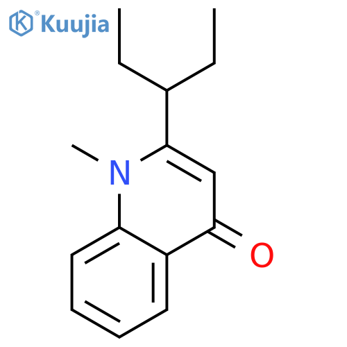 4(1H)-Quinolinone,2-(1-ethylpropyl)-1-methyl- structure