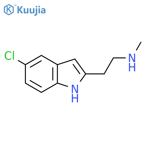 2-(5-chloro-1H-indol-2-yl)ethyl(methyl)amine structure