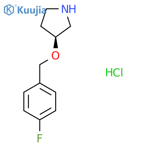 (S)-3-(4-Fluorobenzyloxy)-pyrrolidine hydrochloride structure