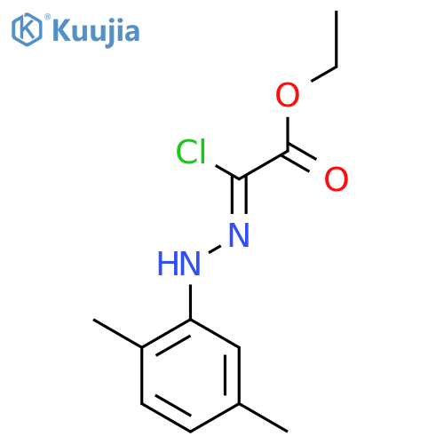 Ethyl (2Z)-2-chloro-2-[2-(2,5-dimethylphenyl)hydrazin-1-ylidene]acetate structure