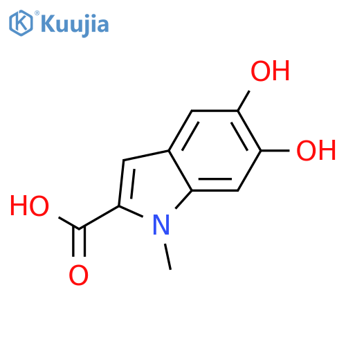1H-Indole-2-carboxylicacid, 5,6-dihydroxy-1-methyl- structure