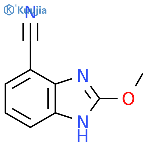 1H-Benzimidazole-7-carbonitrile, 2-methoxy- structure