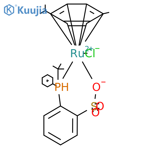 [Ru(p-cymene)(O-tBuPPBS)Cl] structure