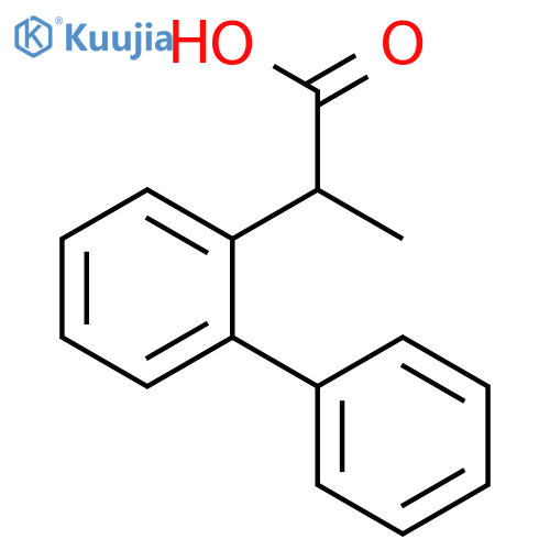 2-(2-phenylphenyl)propanoic acid structure