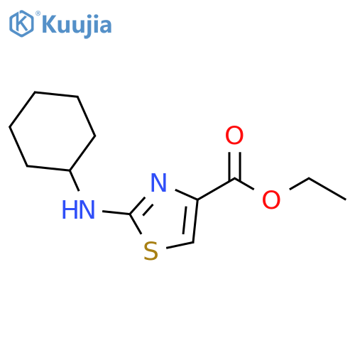 ethyl 2-(cyclohexylamino)thiazole-4-carboxylate structure