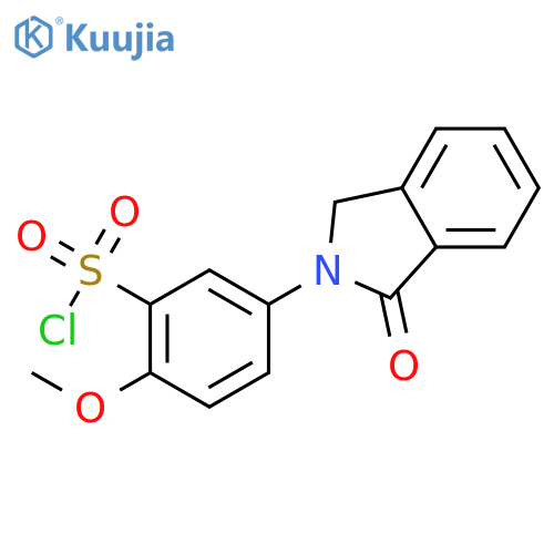 5-(1,3-Dihydro-1-oxo-2H-isoindol-2-yl)-2-methoxybenzenesulfonyl chloride structure