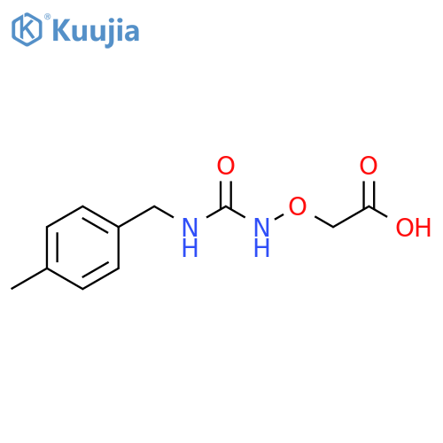 2-((3-(4-Methylbenzyl)ureido)oxy)acetic acid structure