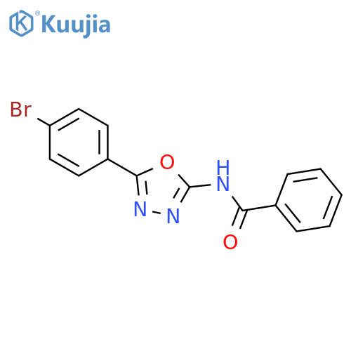 N-[5-(4-bromophenyl)-1,3,4-oxadiazol-2-yl]benzamide structure