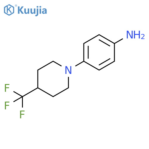 4-[4-(trifluoromethyl)piperidin-1-yl]aniline structure