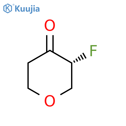 (3R)-3-fluorooxan-4-one structure