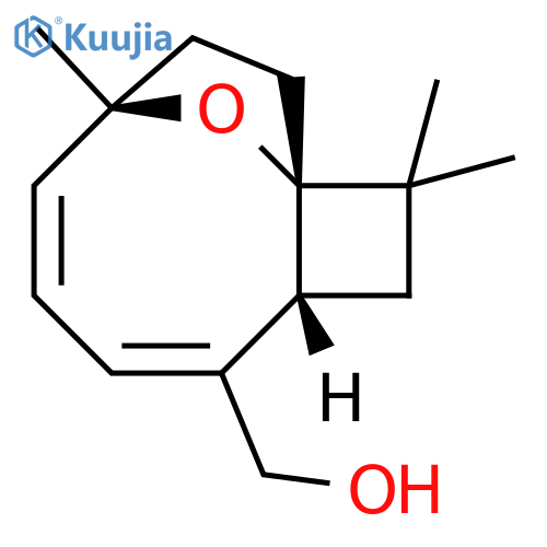 12-Oxatricyclo[7.2.1.01,4]dodeca-5,7-diene-5-methanol,2,2,9-trimethyl-, (1S,4R,9S)- (9CI) structure