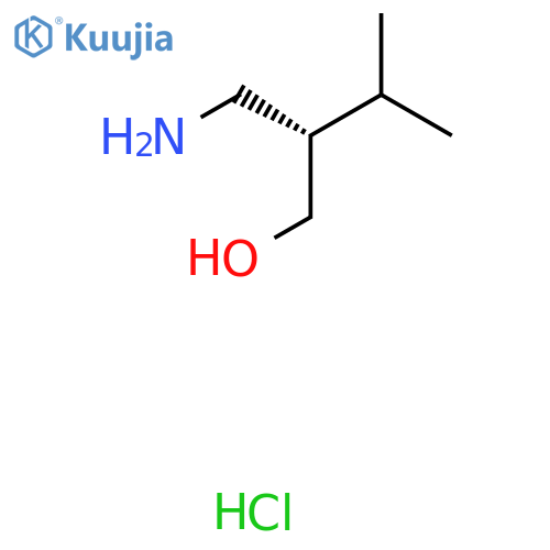 (S)-2-(Aminomethyl)-3-methylbutan-1-ol hydrochloride structure