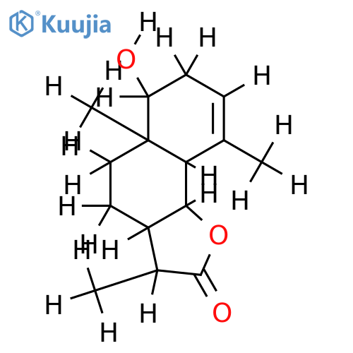 1beta-Hydroxysant-3-en-6.12-olid-C structure