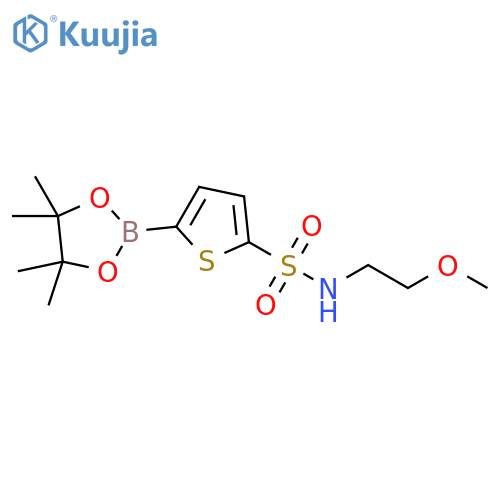 N-(2-methoxyethyl)-5-(4,4,5,5-tetramethyl-1,3,2-dioxaborolan-2-yl)thiophene-2-sulfonamide structure