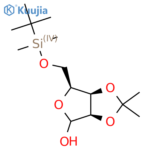 5-O-Tert-Butyldimethylsilyl-2,3-O-isopropylidene-L-lyxofuranose structure