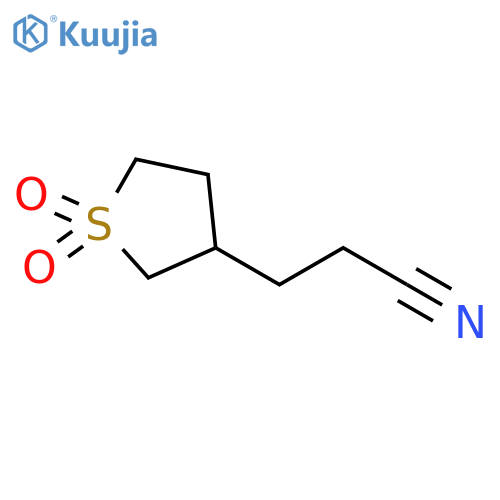 3-(1,1-dioxo-1lambda6-thiolan-3-yl)propanenitrile structure