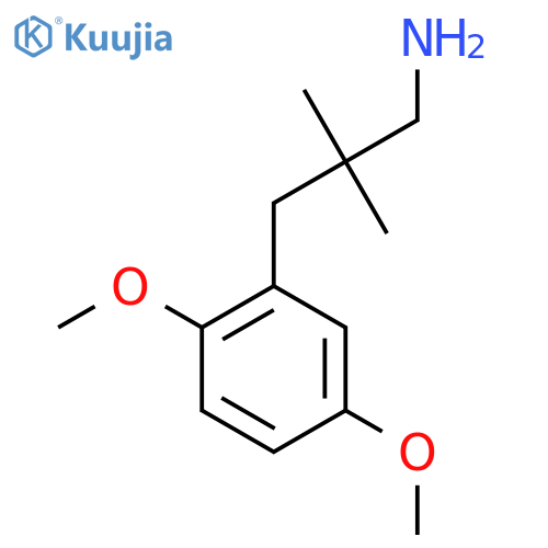 3-(2,5-dimethoxyphenyl)-2,2-dimethylpropan-1-amine structure
