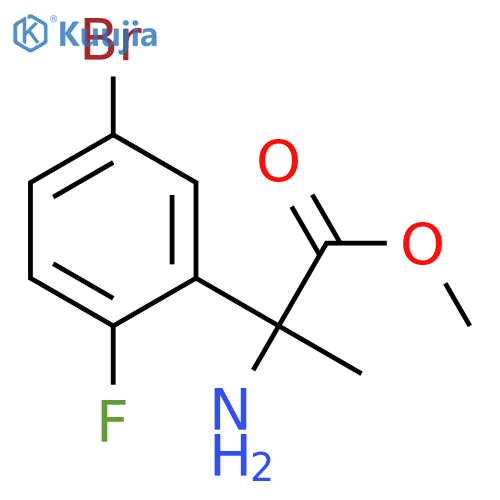 methyl 2-amino-2-(5-bromo-2-fluorophenyl)propanoate structure
