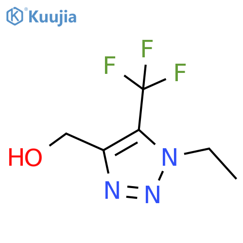 1-ethyl-5-(trifluoromethyl)-1H-1,2,3-triazol-4-ylmethanol structure