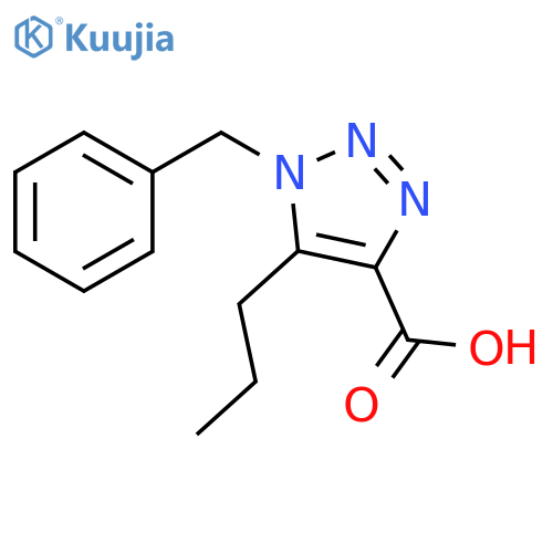 1-benzyl-5-propyl-1H-1,2,3-triazole-4-carboxylic acid structure