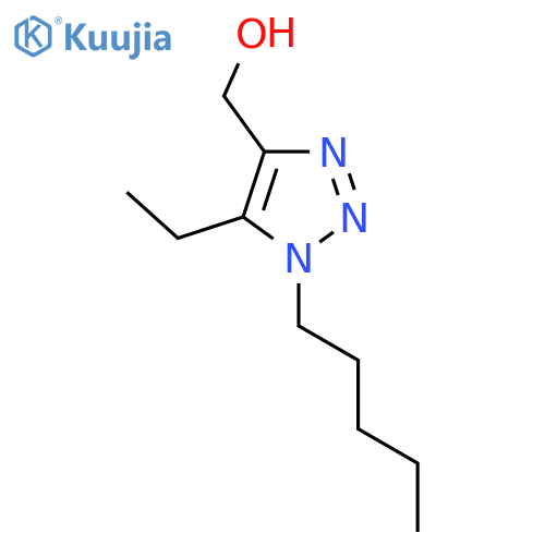 (5-ethyl-1-pentyl-1H-1,2,3-triazol-4-yl)methanol structure