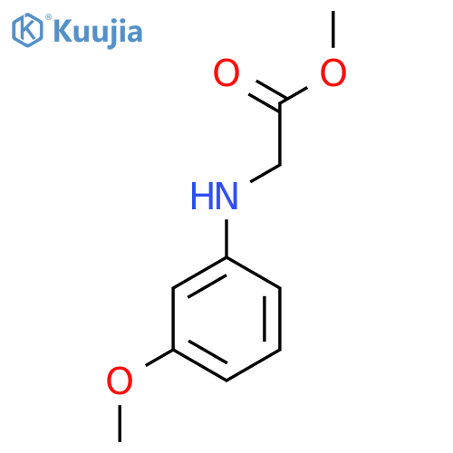 methyl 2-(3-methoxyphenyl)aminoacetate structure