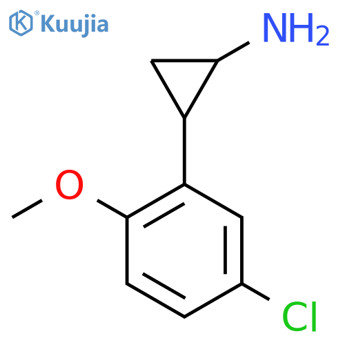 2-(5-chloro-2-methoxyphenyl)cyclopropan-1-amine structure
