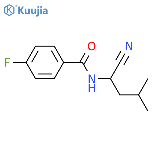 N-(1-cyano-3-methylbutyl)-4-fluorobenzamide structure