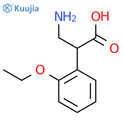 3-amino-2-(2-ethoxyphenyl)propanoic acid structure