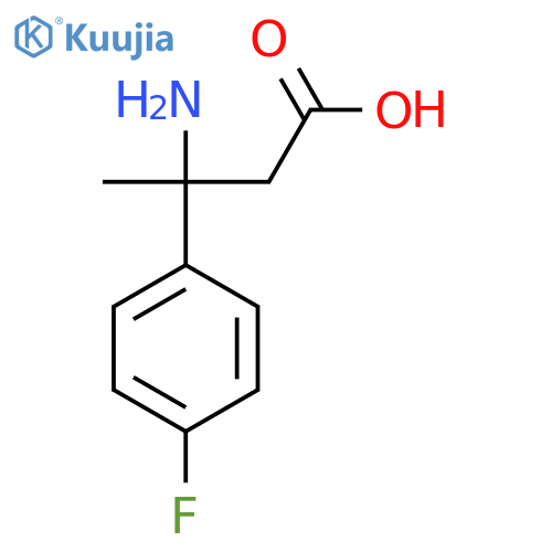 3-Amino-3-(4-fluorophenyl)butanoic acid structure