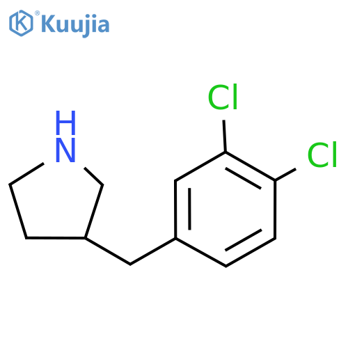 3-(3,4-dichlorophenyl)methylpyrrolidine structure