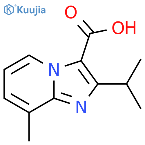 8-methyl-2-(propan-2-yl)imidazo1,2-apyridine-3-carboxylic acid structure