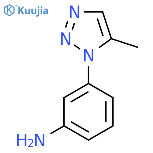 3-(5-methyl-1H-1,2,3-triazol-1-yl)aniline structure