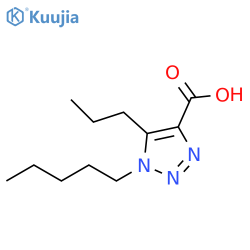 1-pentyl-5-propyl-1H-1,2,3-triazole-4-carboxylic acid structure