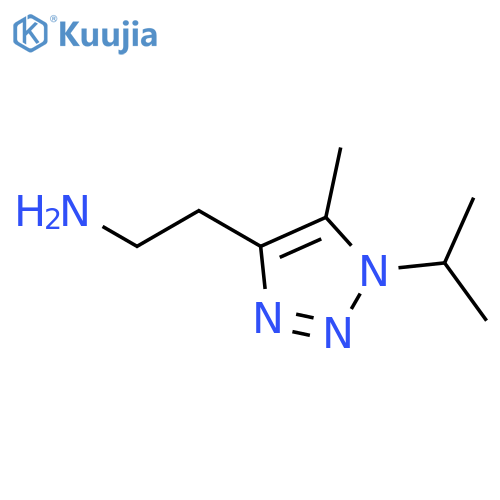 2-5-methyl-1-(propan-2-yl)-1H-1,2,3-triazol-4-ylethan-1-amine structure