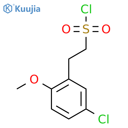 2-(5-chloro-2-methoxyphenyl)ethane-1-sulfonyl chloride structure