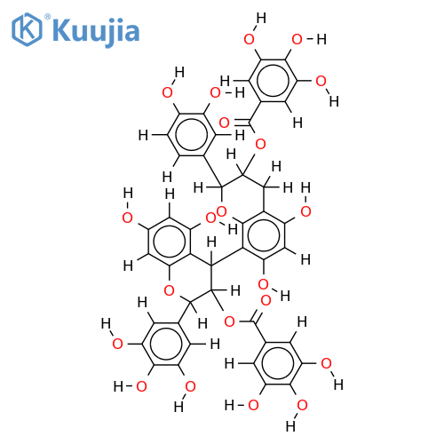 (-)-epigallocatechin 3-O-gallate (4beta-8)-(-)-epigallocatechin 3-O-gallate structure