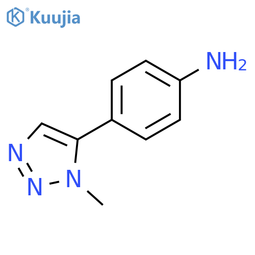 4-(1-methyl-1H-1,2,3-triazol-5-yl)aniline structure