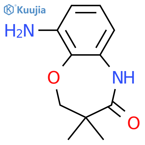 1,5-Benzoxazepin-4(5H)-one, 9-amino-2,3-dihydro-3,3-dimethyl- structure
