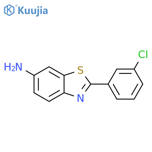 2-(3-chlorophenyl)-1,3-benzothiazol-6-amine structure