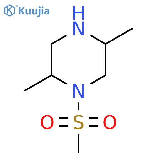1-Methanesulfonyl-2,5-dimethylpiperazine structure