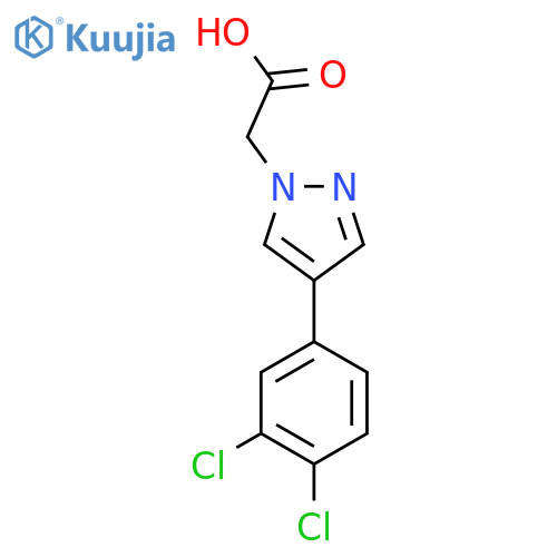 2-(4-(3,4-Dichlorophenyl)-1H-pyrazol-1-yl)acetic acid structure