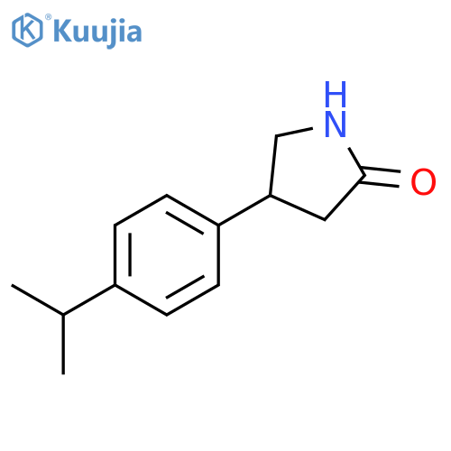 4-(4-isopropylphenyl)pyrrolidin-2-one structure