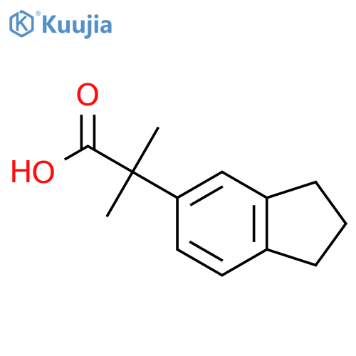 2-(2,3-Dihydro-1h-inden-5-yl)-2-methylpropanoic acid structure