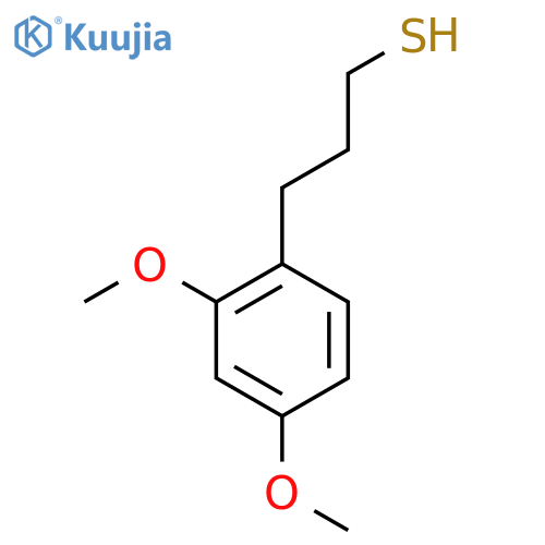 3-(2,4-dimethoxyphenyl)propane-1-thiol structure
