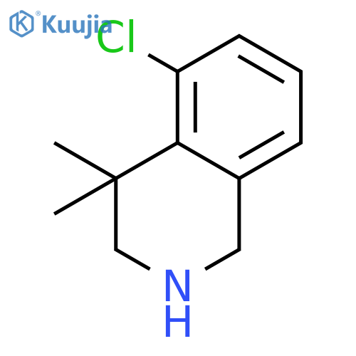 5-Chloro-4,4-dimethyl-1,2,3,4-tetrahydroisoquinoline structure