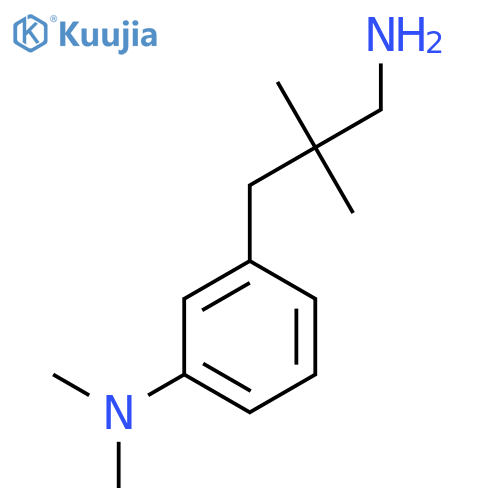 3-(3-amino-2,2-dimethylpropyl)-N,N-dimethylaniline structure
