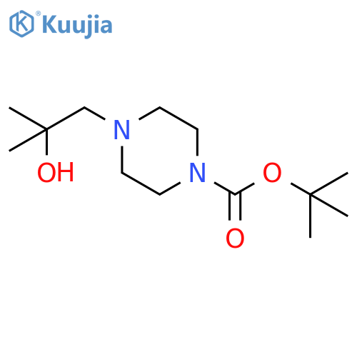 Tert-butyl 4-(2-hydroxy-2-methylpropyl)piperazine-1-carboxylate structure