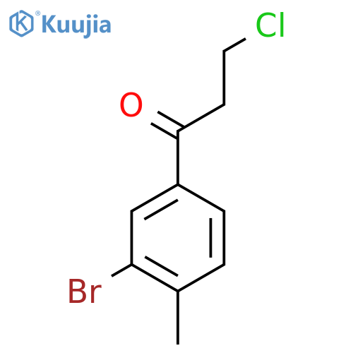 1-(3-Bromo-4-methylphenyl)-3-chloropropan-1-one structure